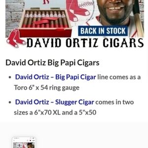 David Ortiz Big Papi Cigars